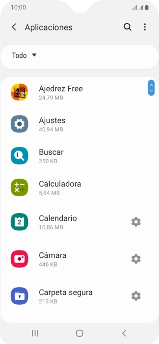 Pulsa la app deseada.