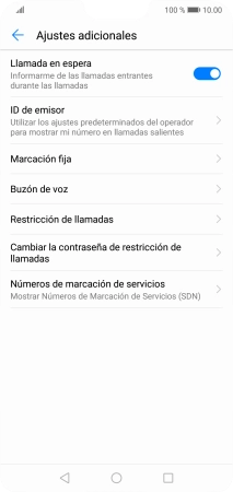 Pulsa Buzón de voz.