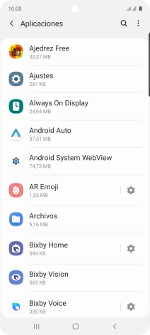 Pulsa la app deseada.