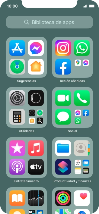 Pulsa la app deseada.
