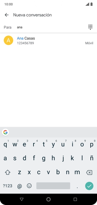 Pulsa el contacto deseado.