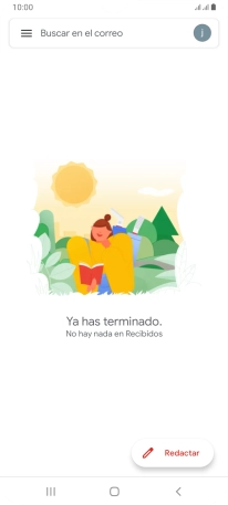 Pulsa el icono de cuenta de correo electrónico.