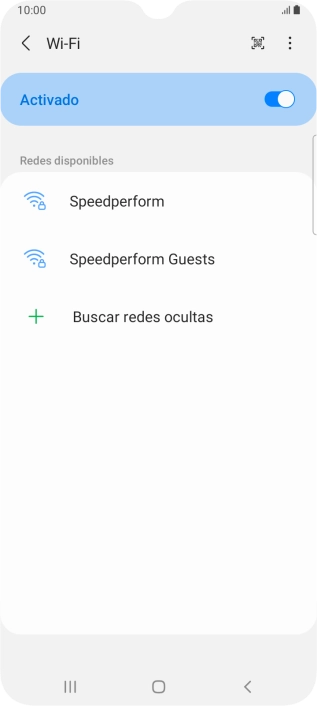 Pulsa la red wifi deseada.