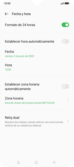 Pulsa el indicador junto a 