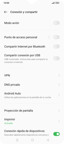 Pulsa Punto de acceso personal.