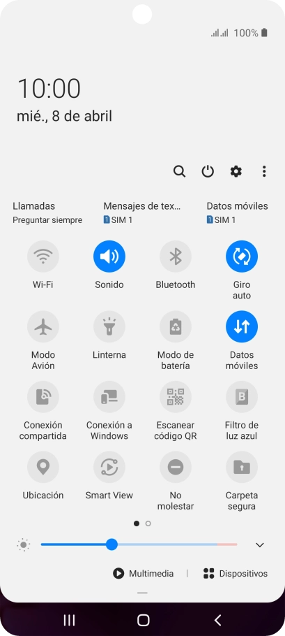 Pulsa el icono de ajustes.