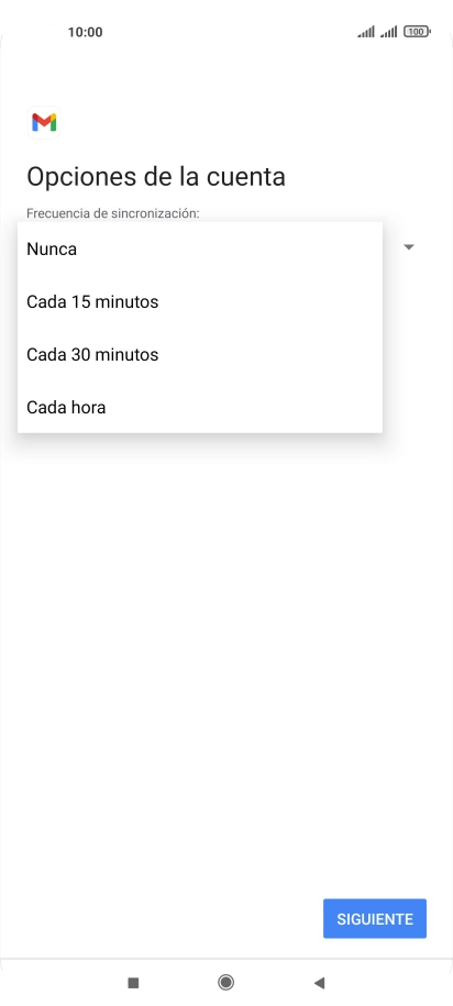 Pulsa el ajuste deseado.