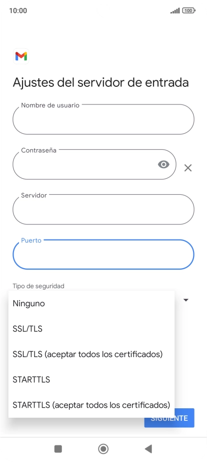 Pulsa SSL/TLS.