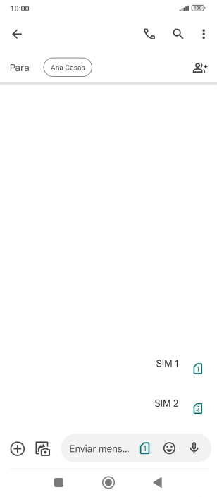 Pulsa la tarjeta SIM deseada.