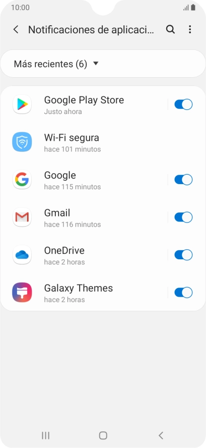 Pulsa la lista desplegable.