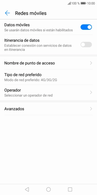 Pulsa Nombre de punto de acceso.