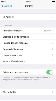 Pulsa PIN de la SIM.