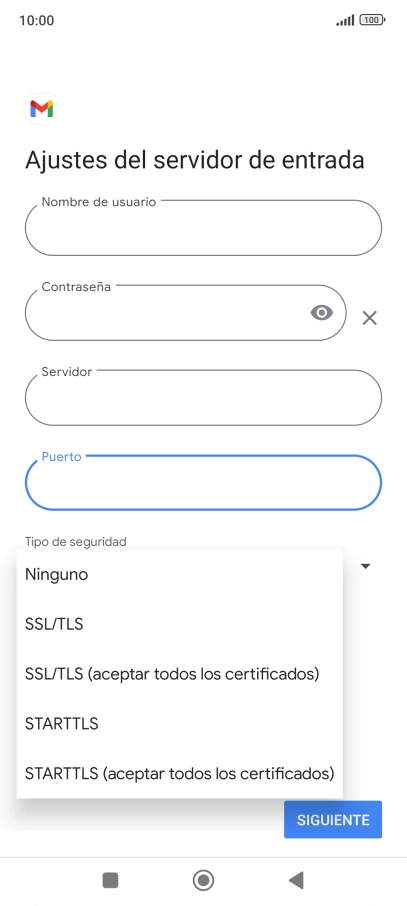 Pulsa Ninguno.
