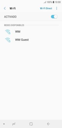 Pulsa la red wifi deseada.