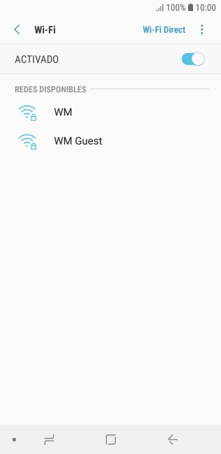 Pulsa la red wifi deseada.