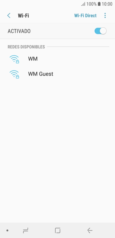 Pulsa la red wifi deseada.