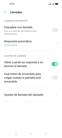 Pulsa Ajustes de llamada del operador. Pulsa Ajustes de llamada del operador.
