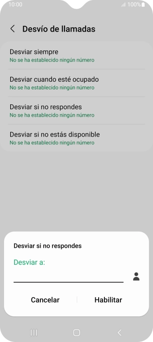 Introduce +34600132000 y pulsa Habilitar.