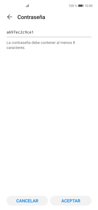 Introduce la contraseña de la conexión wifi y pulsa ACEPTAR. Introduce la contraseña de la conexión wifi y pulsa ACEPTAR.