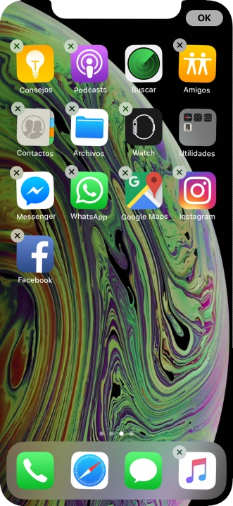 Pulsa el icono de eliminar.