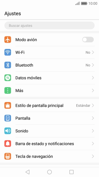 Pulsa Barra de estado y notificaciones.