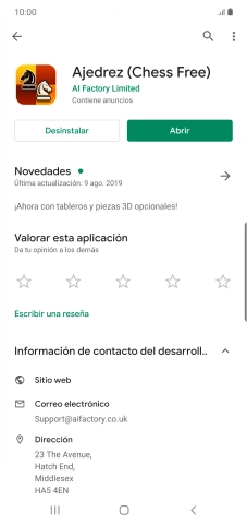 Pulsa Desinstalar.