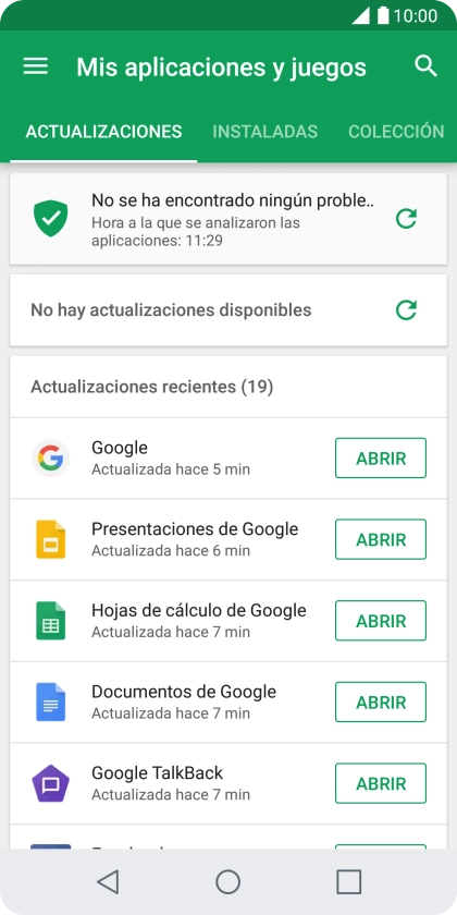 Pulsa INSTALADAS.