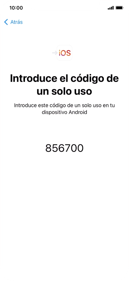 Seguir las indicaciones de la pantalla y de la app 