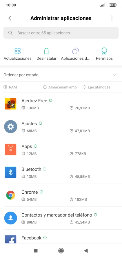 Pulsa la app deseada.