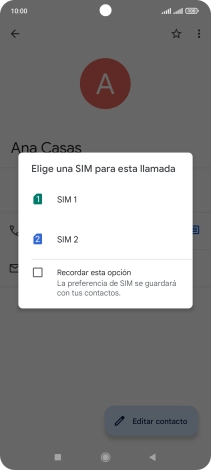 Pulsa la tarjeta SIM deseada.