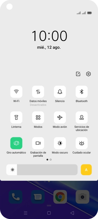 Pulsa el icono de ajustes. Pulsa el icono de ajustes.