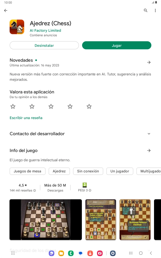 Pulsa la tecla de inicio para terminar y regresar a la pantalla de inicio.