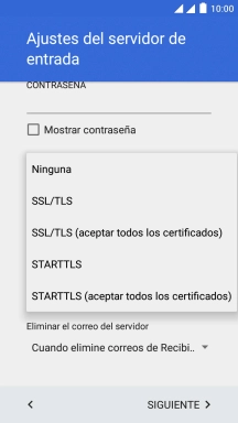 Pulsa Ninguna para desactivar la función.