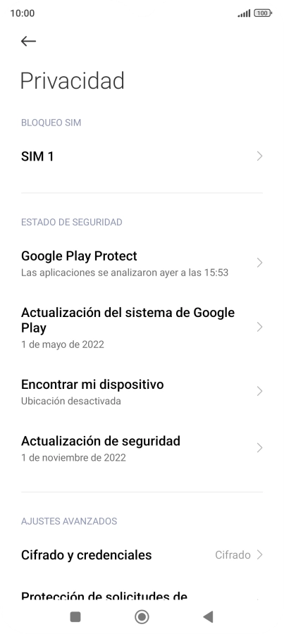 Pulsa el nombre de la tarjeta SIM.