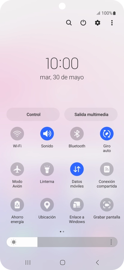 Pulsa el icono de ajustes.