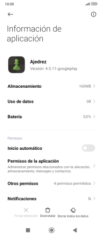 Pulsa la tecla de inicio para terminar y regresar a la pantalla de inicio.