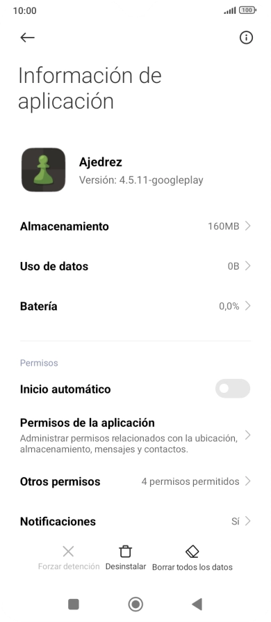 Pulsa la tecla de inicio para terminar y regresar a la pantalla de inicio.