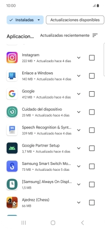 Pulsa la app deseada.