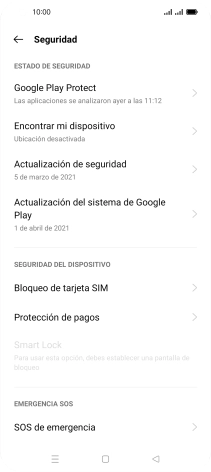 Pulsa Bloqueo de tarjeta SIM. Pulsa Bloqueo de tarjeta SIM.