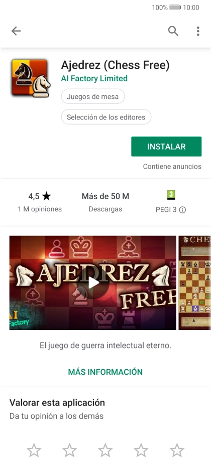 Pulsa INSTALAR y sigue las indicaciones de la pantalla para instalar la app.