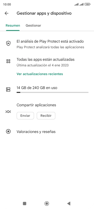 Pulsa Gestionar. Pulsa Gestionar.