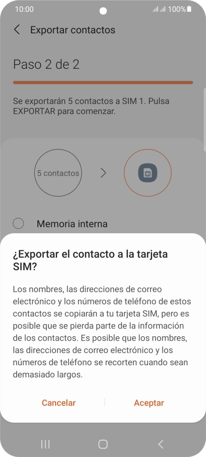 Pulsa Aceptar. Pulsa Aceptar.