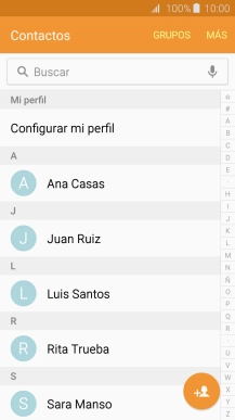 Pulsa el contacto deseado.