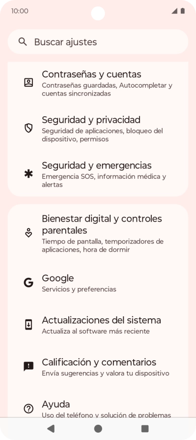 Pulsa Contraseñas y cuentas.