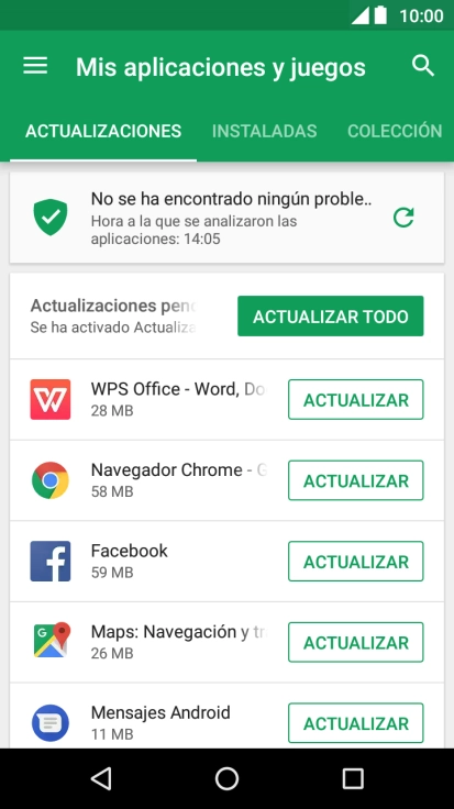 Pulsa INSTALADAS.