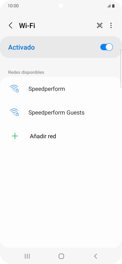Pulsa la red wifi deseada.