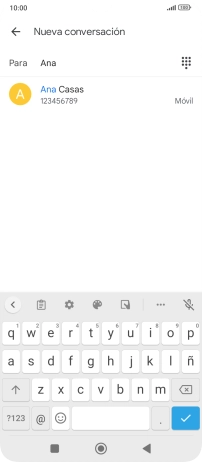 Pulsa el contacto deseado.