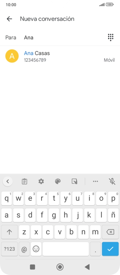 Pulsa el contacto deseado.