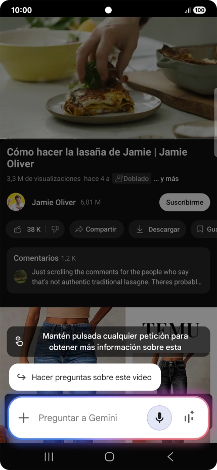Pulsa Hacer preguntas sobre este vídeo.