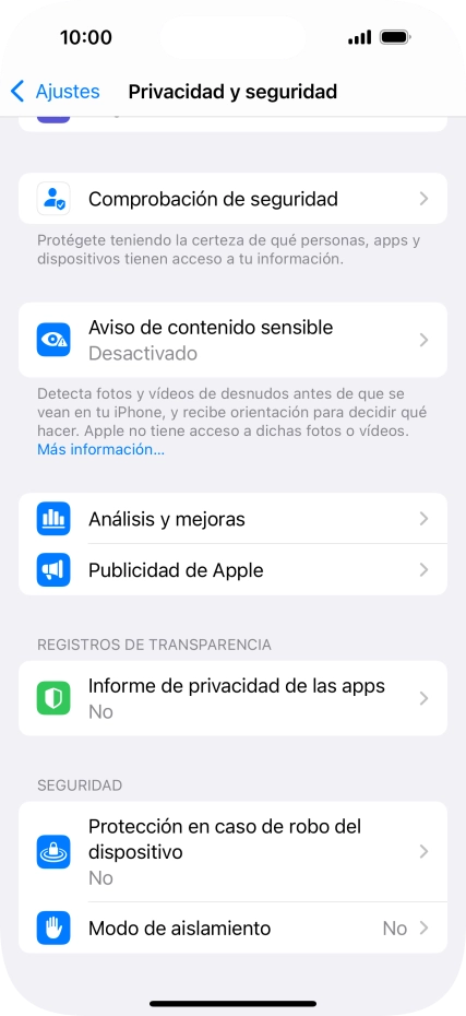 Pulsa Aviso de contenido sensible.